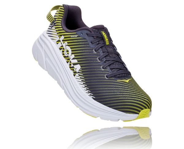 Hoka One One Rincon 2 Mens UK - Grey / White Road Running Shoes - GHESB6429